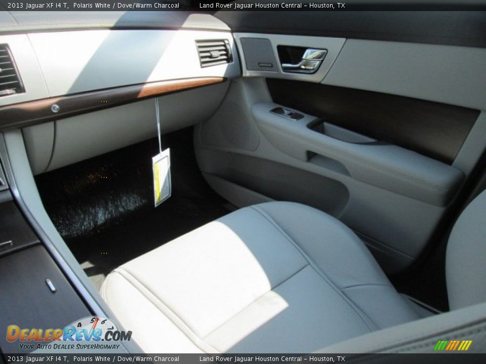 2013 Jaguar XF I4 T Polaris White / Dove/Warm Charcoal Photo #13