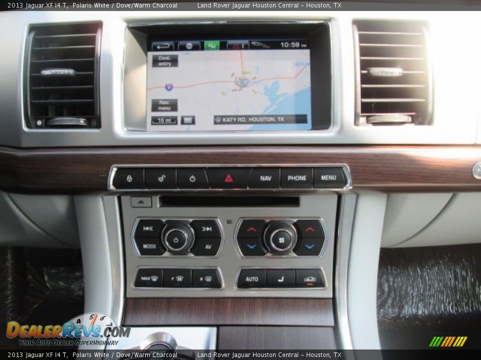 2013 Jaguar XF I4 T Polaris White / Dove/Warm Charcoal Photo #14