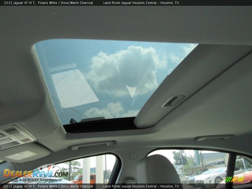 2013 Jaguar XF I4 T Polaris White / Dove/Warm Charcoal Photo #15