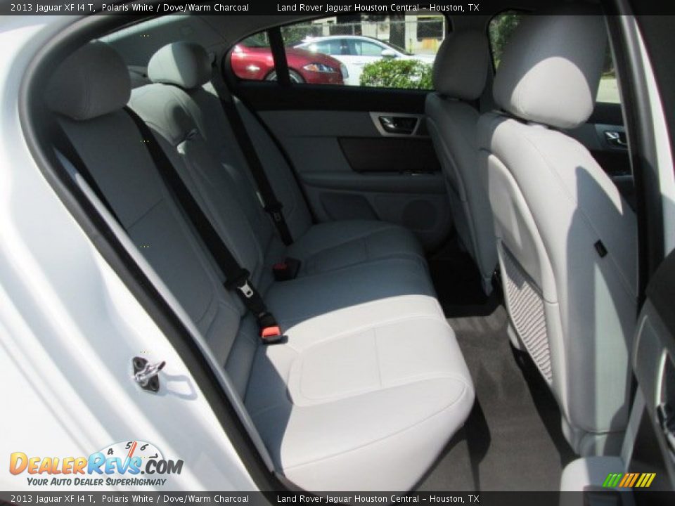 2013 Jaguar XF I4 T Polaris White / Dove/Warm Charcoal Photo #16