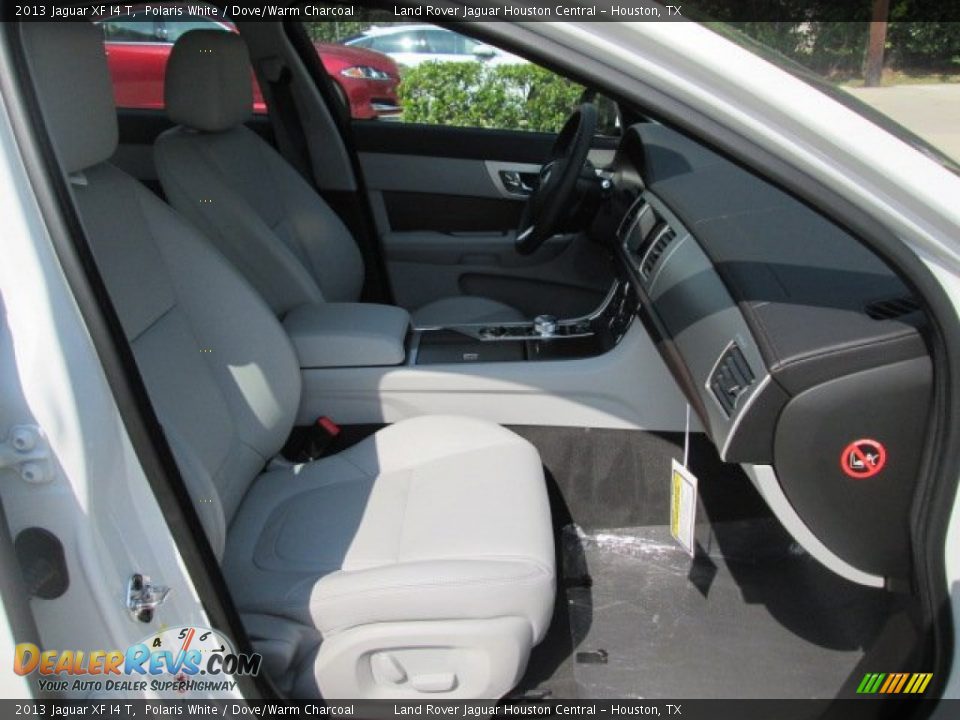 2013 Jaguar XF I4 T Polaris White / Dove/Warm Charcoal Photo #17