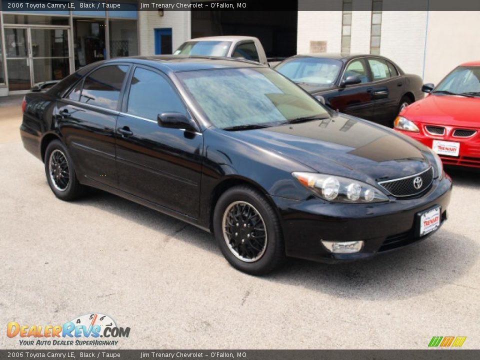 2006 Toyota Camry LE Black / Taupe Photo #2