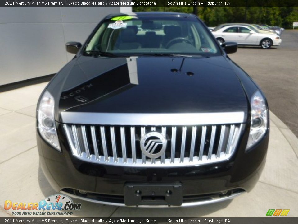 2011 Mercury Milan V6 Premier Tuxedo Black Metallic / Agate/Medium Light Stone Photo #8