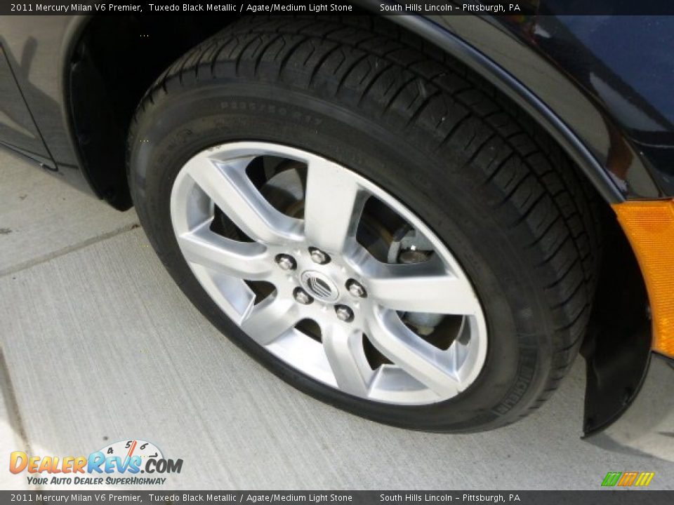 2011 Mercury Milan V6 Premier Tuxedo Black Metallic / Agate/Medium Light Stone Photo #9