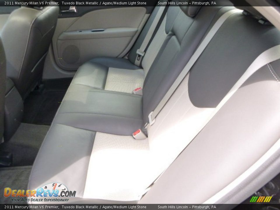 2011 Mercury Milan V6 Premier Tuxedo Black Metallic / Agate/Medium Light Stone Photo #17