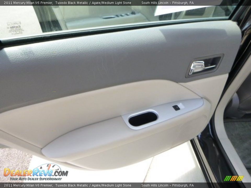 2011 Mercury Milan V6 Premier Tuxedo Black Metallic / Agate/Medium Light Stone Photo #19