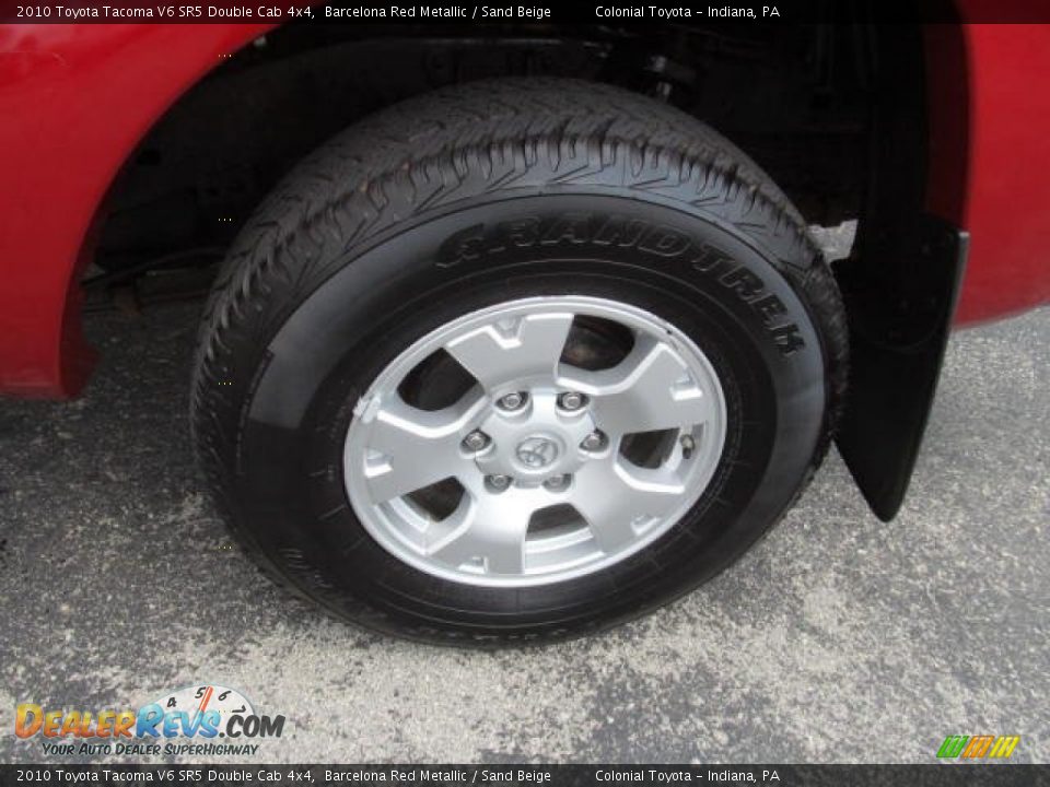 2010 Toyota Tacoma V6 SR5 Double Cab 4x4 Barcelona Red Metallic / Sand Beige Photo #3