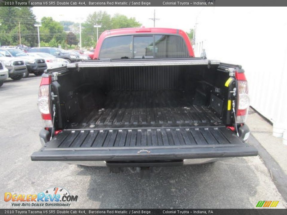 2010 Toyota Tacoma V6 SR5 Double Cab 4x4 Barcelona Red Metallic / Sand Beige Photo #7