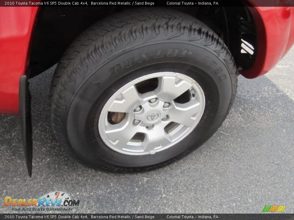 2010 Toyota Tacoma V6 SR5 Double Cab 4x4 Barcelona Red Metallic / Sand Beige Photo #9