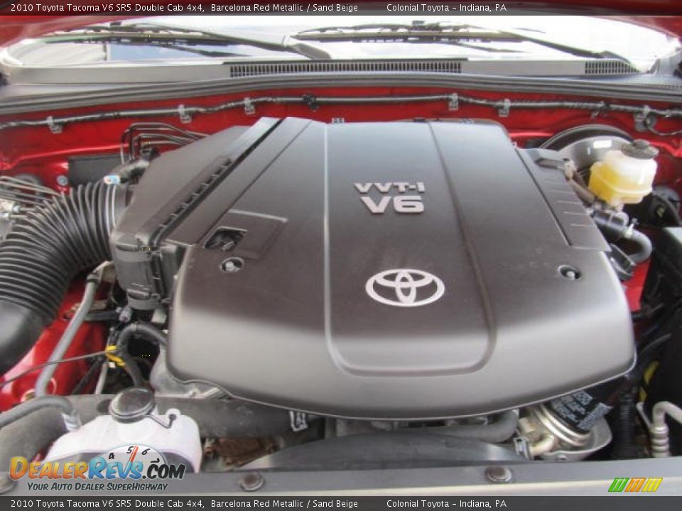 2010 Toyota Tacoma V6 SR5 Double Cab 4x4 Barcelona Red Metallic / Sand Beige Photo #12