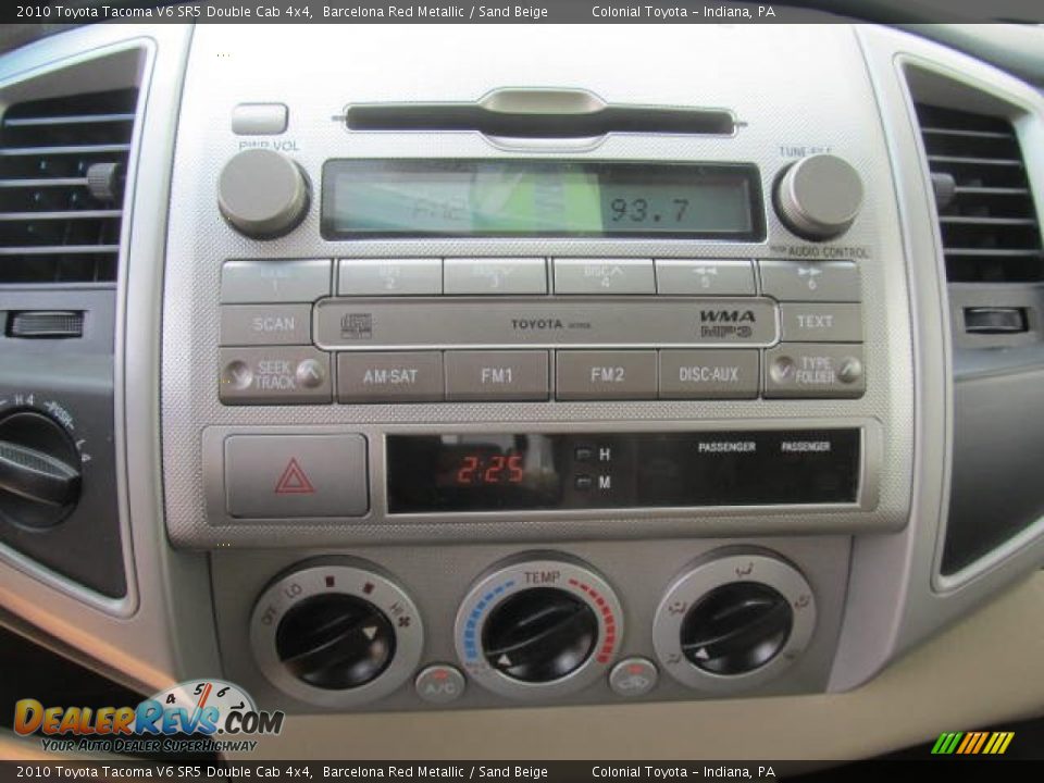 2010 Toyota Tacoma V6 SR5 Double Cab 4x4 Barcelona Red Metallic / Sand Beige Photo #17