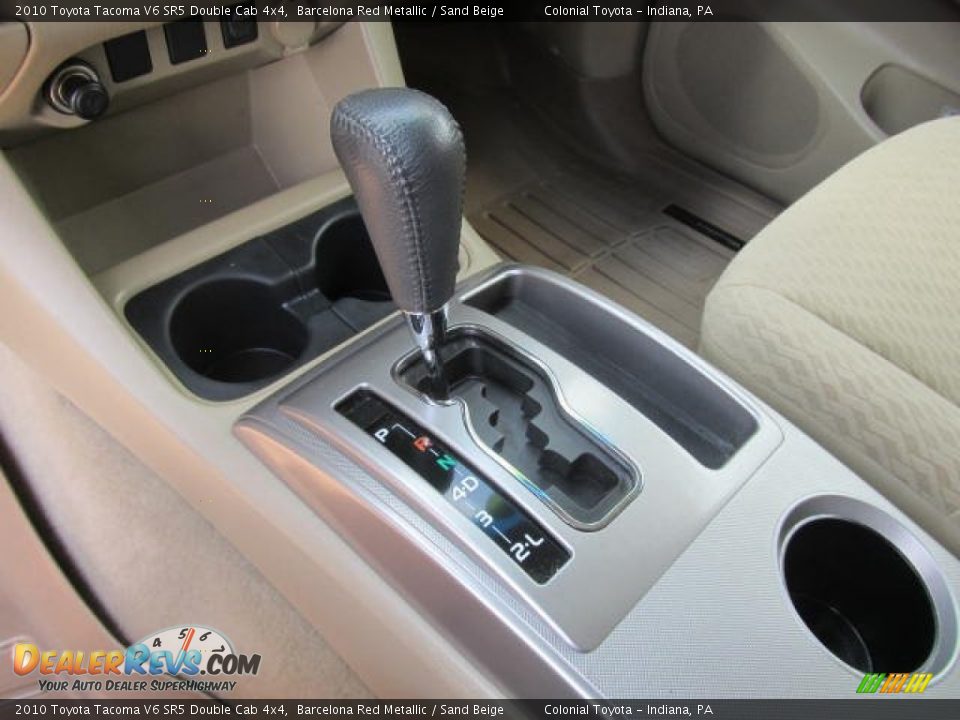 2010 Toyota Tacoma V6 SR5 Double Cab 4x4 Barcelona Red Metallic / Sand Beige Photo #18