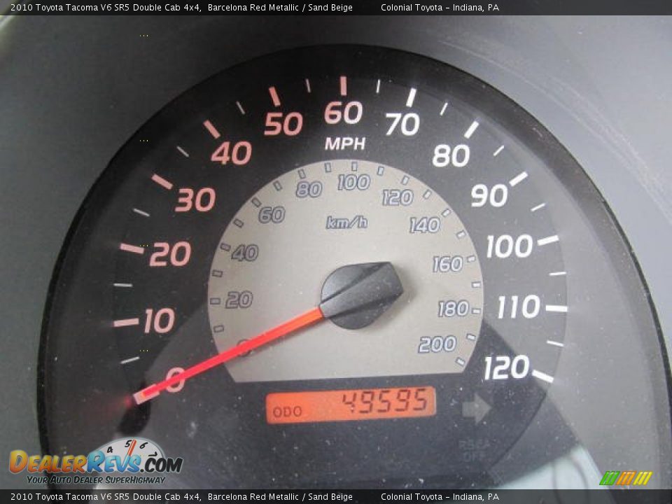 2010 Toyota Tacoma V6 SR5 Double Cab 4x4 Barcelona Red Metallic / Sand Beige Photo #20