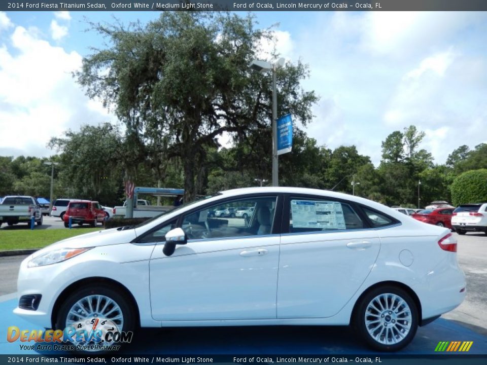 Oxford White 2014 Ford Fiesta Titanium Sedan Photo #2