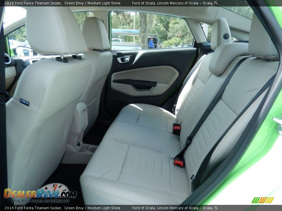 Rear Seat of 2014 Ford Fiesta Titanium Sedan Photo #7