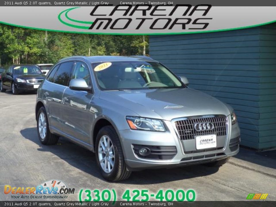 2011 Audi Q5 2.0T quattro Quartz Grey Metallic / Light Gray Photo #1