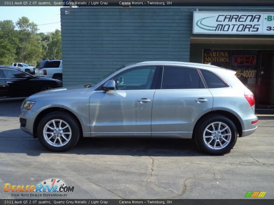 2011 Audi Q5 2.0T quattro Quartz Grey Metallic / Light Gray Photo #3
