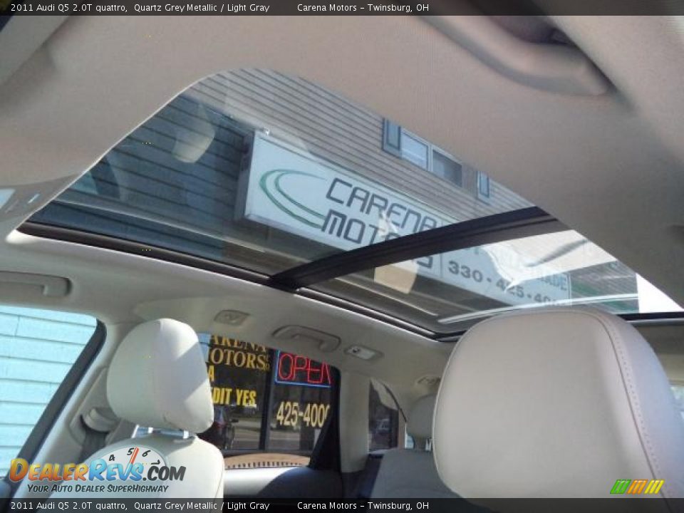 2011 Audi Q5 2.0T quattro Quartz Grey Metallic / Light Gray Photo #4