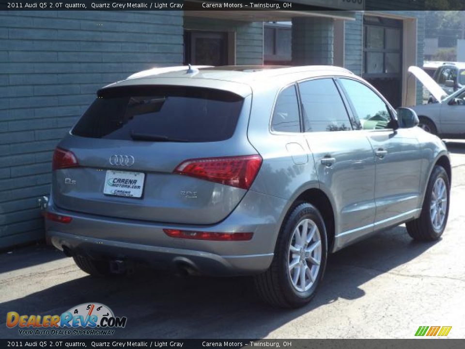 2011 Audi Q5 2.0T quattro Quartz Grey Metallic / Light Gray Photo #5