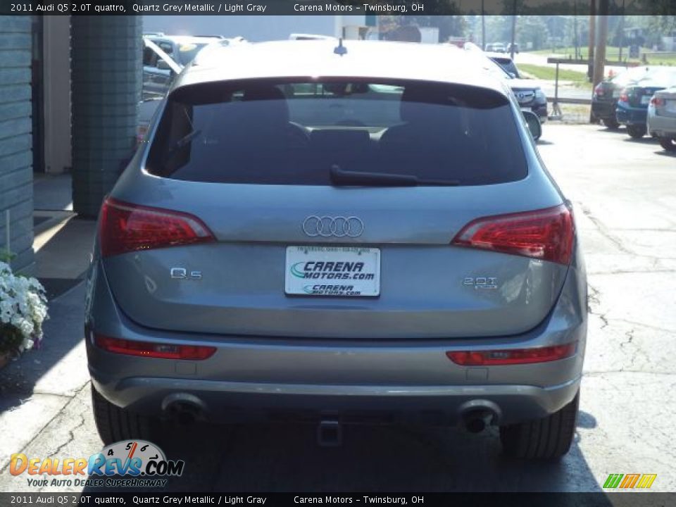 2011 Audi Q5 2.0T quattro Quartz Grey Metallic / Light Gray Photo #6