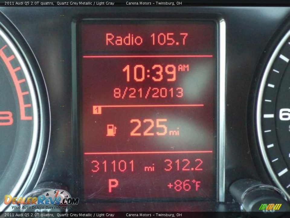 2011 Audi Q5 2.0T quattro Quartz Grey Metallic / Light Gray Photo #7
