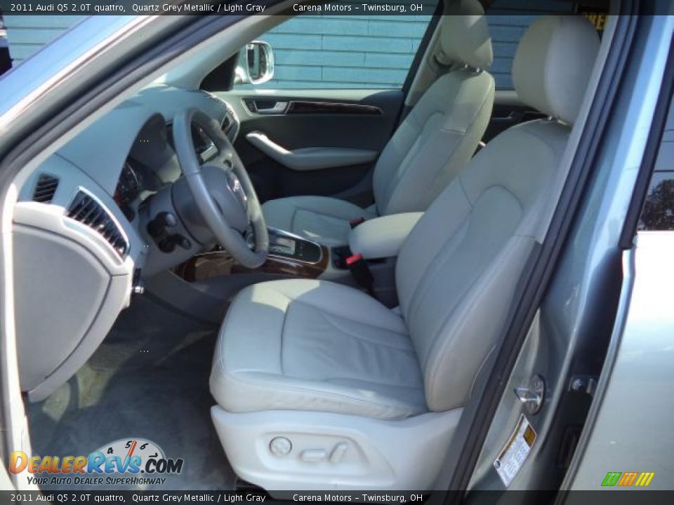 2011 Audi Q5 2.0T quattro Quartz Grey Metallic / Light Gray Photo #8