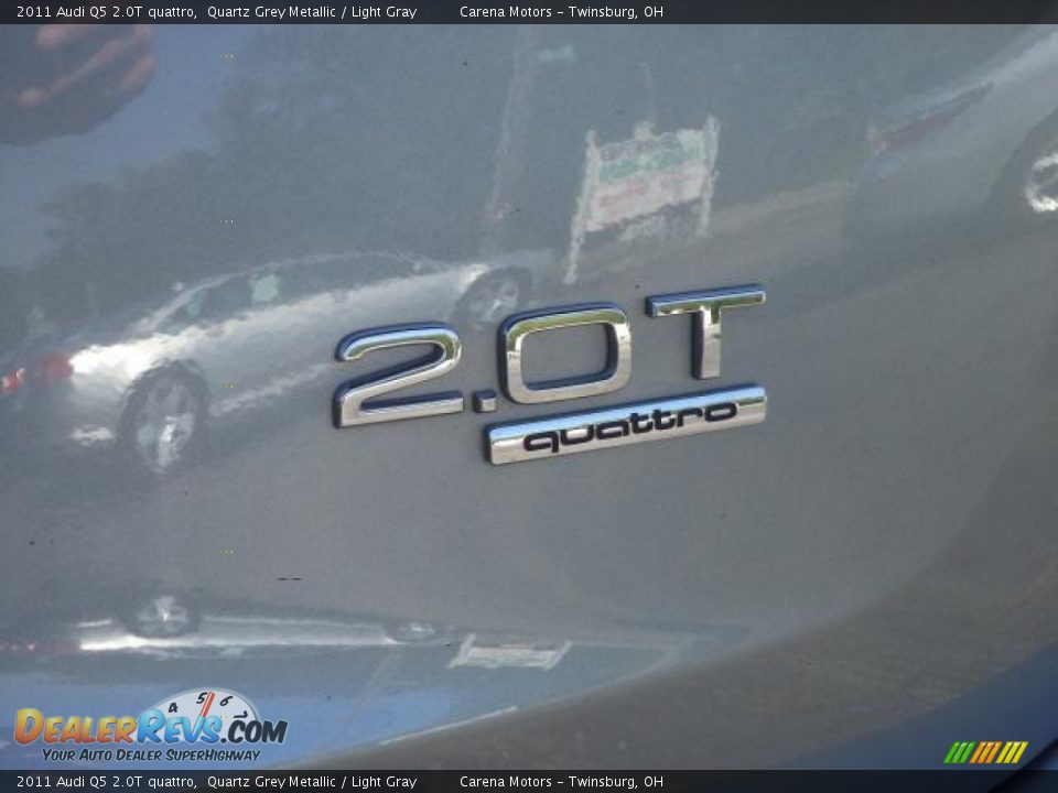 2011 Audi Q5 2.0T quattro Quartz Grey Metallic / Light Gray Photo #11