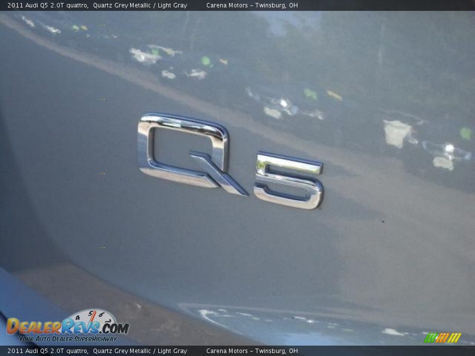2011 Audi Q5 2.0T quattro Quartz Grey Metallic / Light Gray Photo #12