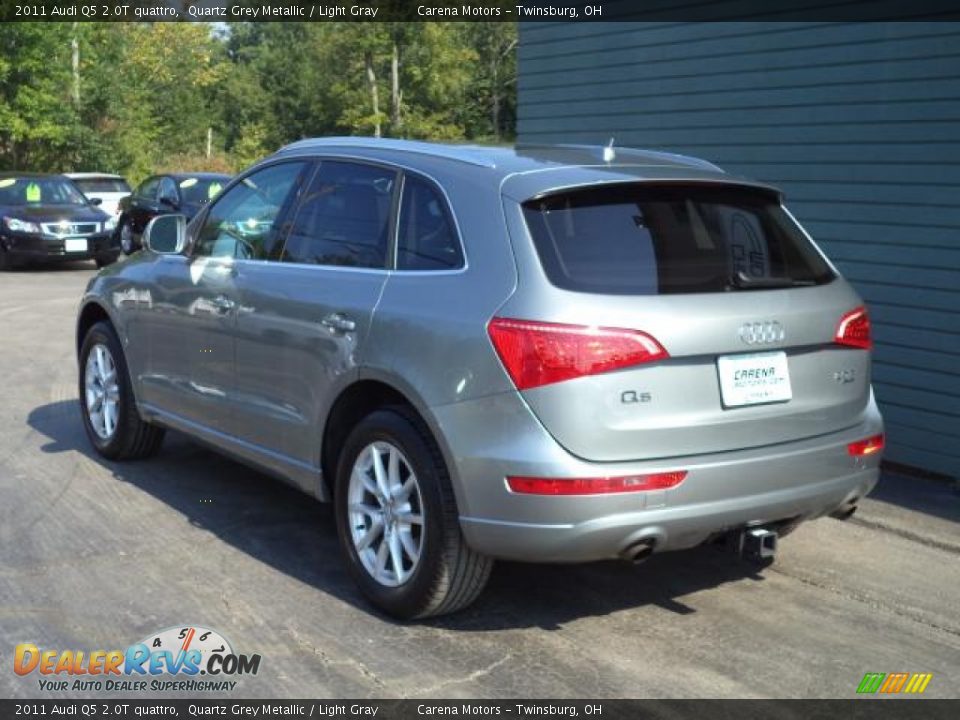 2011 Audi Q5 2.0T quattro Quartz Grey Metallic / Light Gray Photo #14