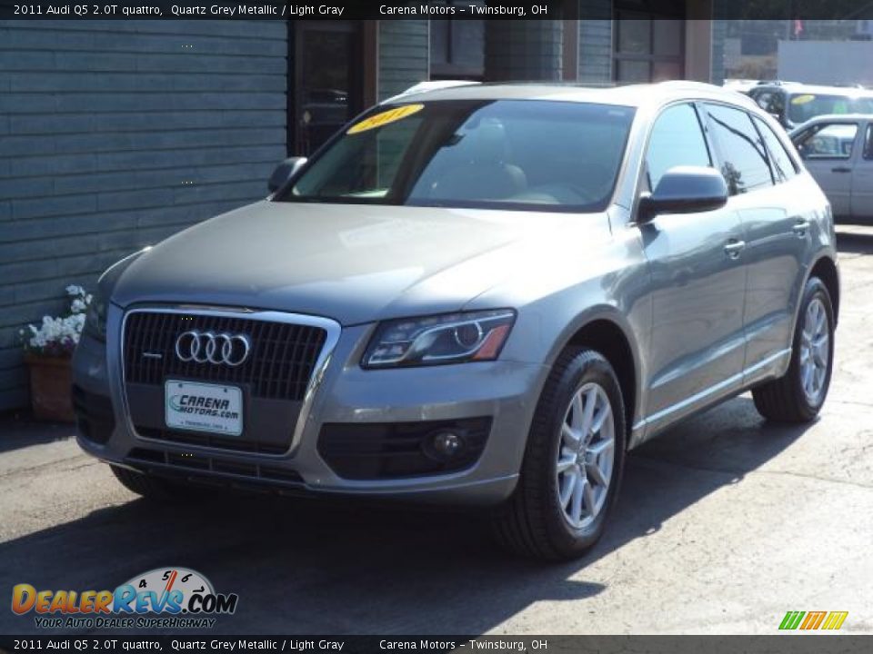 2011 Audi Q5 2.0T quattro Quartz Grey Metallic / Light Gray Photo #15