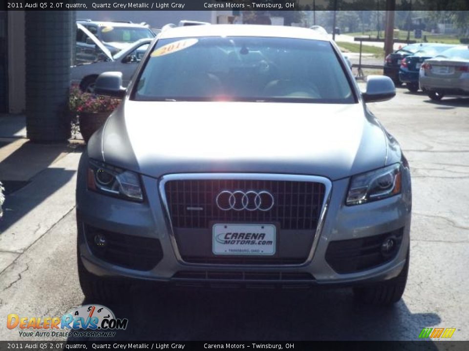 2011 Audi Q5 2.0T quattro Quartz Grey Metallic / Light Gray Photo #16