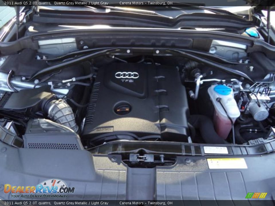 2011 Audi Q5 2.0T quattro Quartz Grey Metallic / Light Gray Photo #17