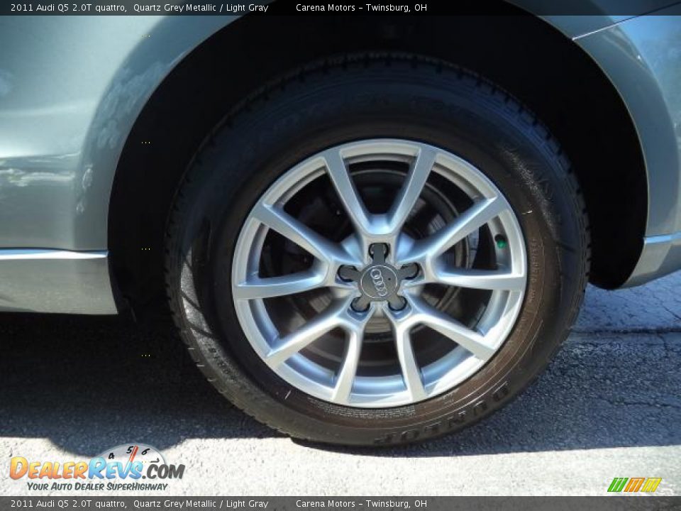 2011 Audi Q5 2.0T quattro Quartz Grey Metallic / Light Gray Photo #36