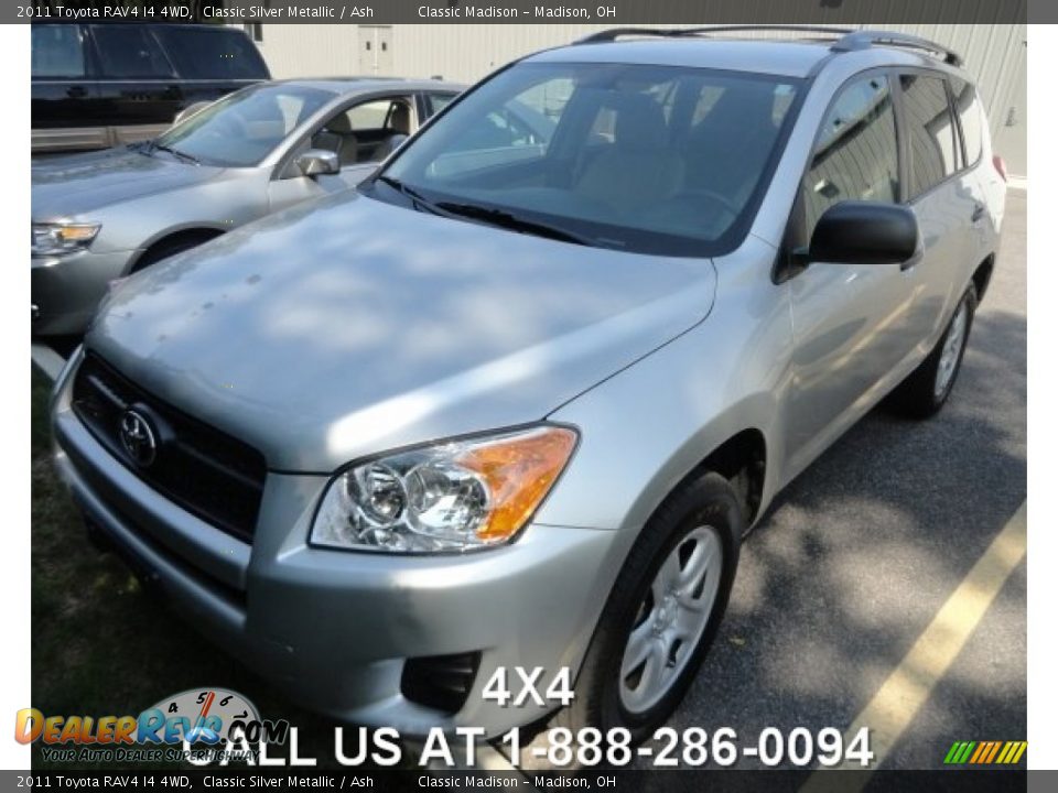 2011 Toyota RAV4 I4 4WD Classic Silver Metallic / Ash Photo #1
