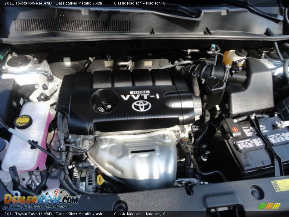 2011 Toyota RAV4 I4 4WD Classic Silver Metallic / Ash Photo #14