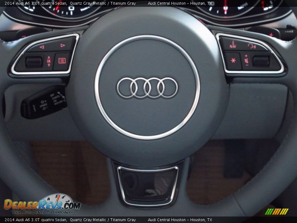 2014 Audi A6 3.0T quattro Sedan Quartz Gray Metallic / Titanium Gray Photo #20