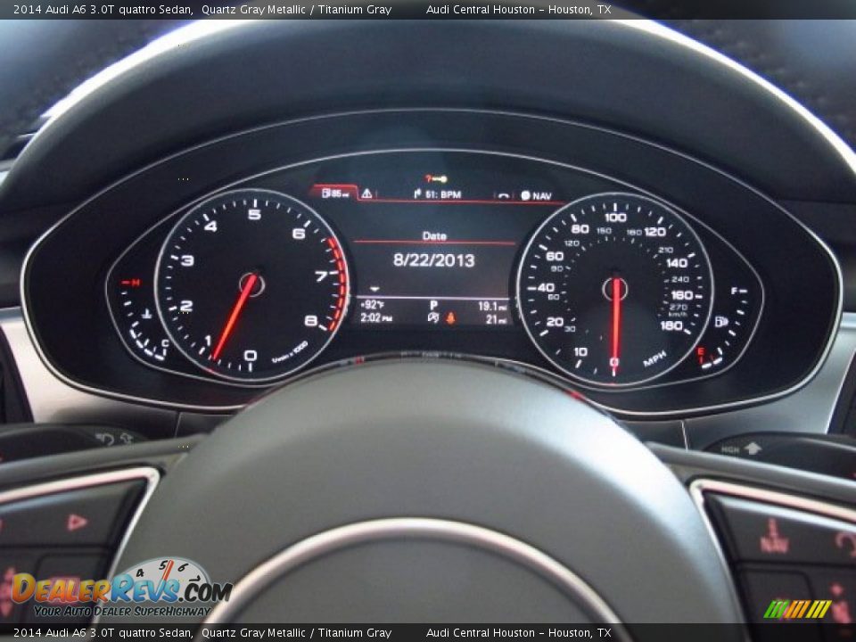 2014 Audi A6 3.0T quattro Sedan Quartz Gray Metallic / Titanium Gray Photo #28