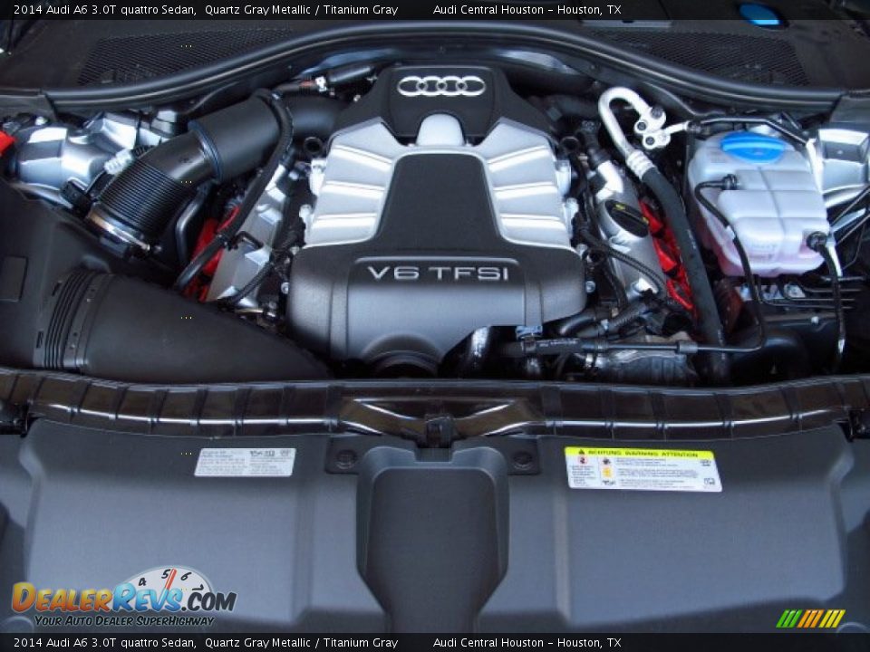 2014 Audi A6 3.0T quattro Sedan Quartz Gray Metallic / Titanium Gray Photo #31