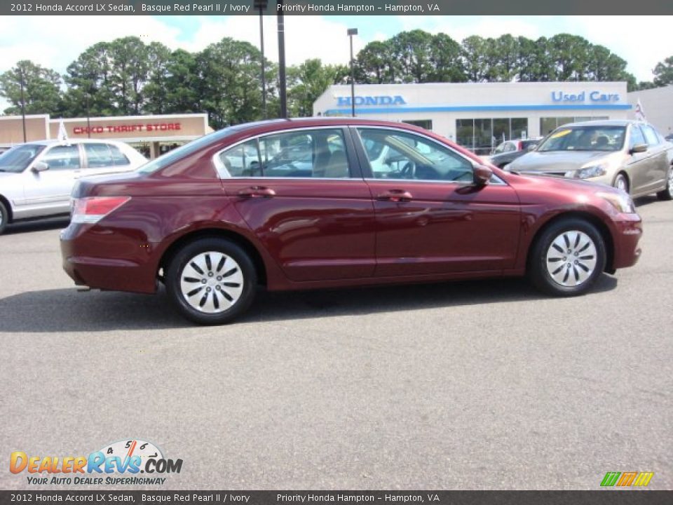 2012 Honda Accord LX Sedan Basque Red Pearl II / Ivory Photo #5