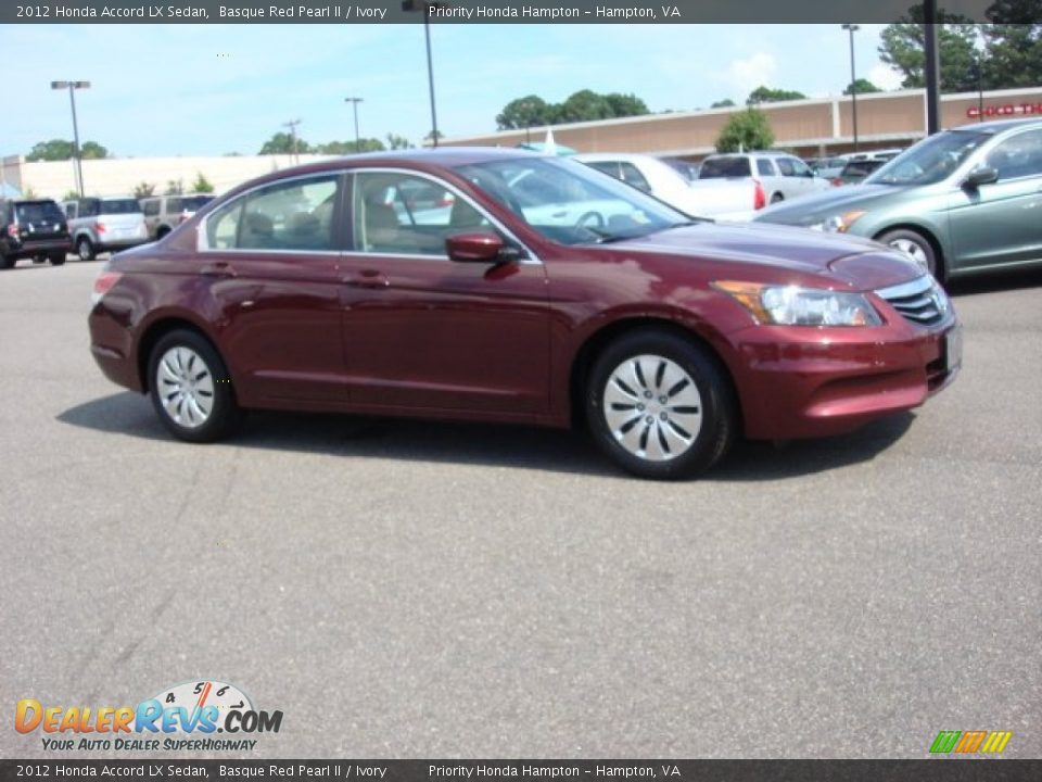 2012 Honda Accord LX Sedan Basque Red Pearl II / Ivory Photo #6
