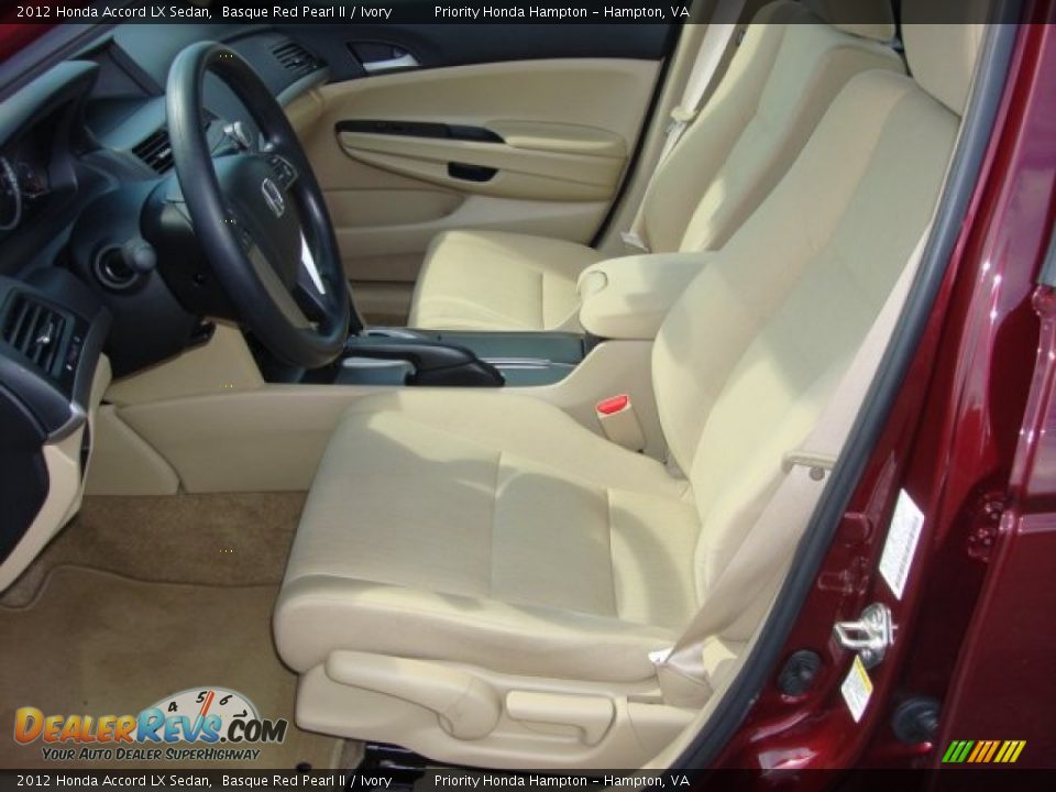 2012 Honda Accord LX Sedan Basque Red Pearl II / Ivory Photo #9