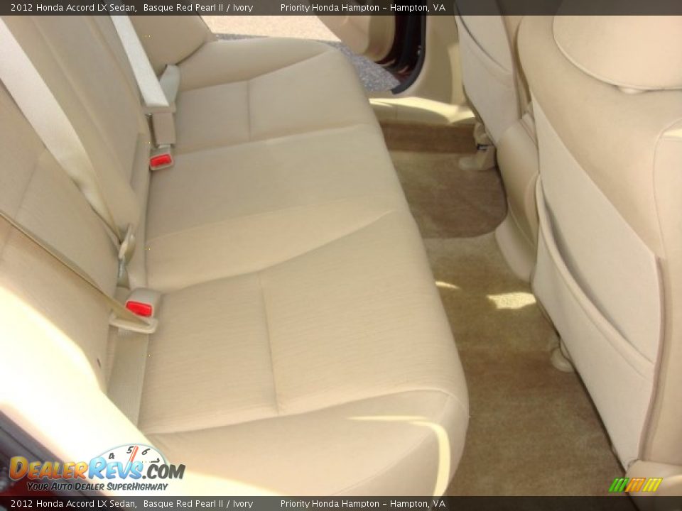2012 Honda Accord LX Sedan Basque Red Pearl II / Ivory Photo #12