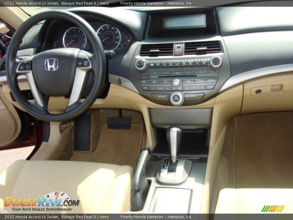 2012 Honda Accord LX Sedan Basque Red Pearl II / Ivory Photo #13
