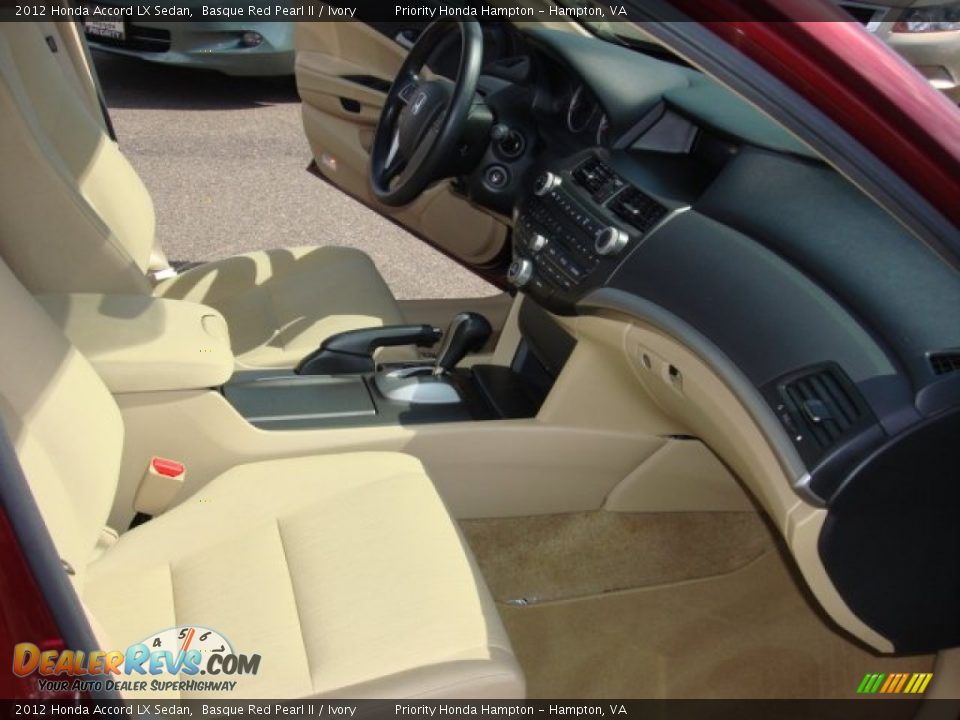 2012 Honda Accord LX Sedan Basque Red Pearl II / Ivory Photo #14