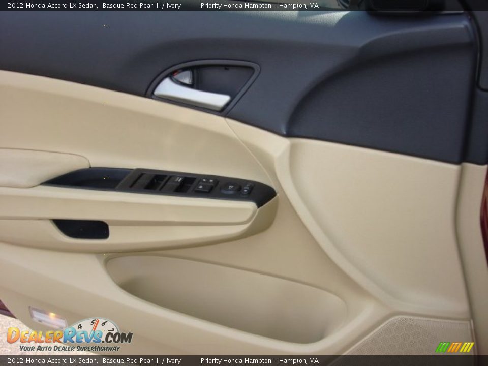 2012 Honda Accord LX Sedan Basque Red Pearl II / Ivory Photo #15