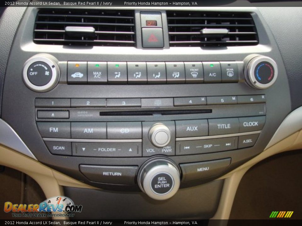 2012 Honda Accord LX Sedan Basque Red Pearl II / Ivory Photo #16
