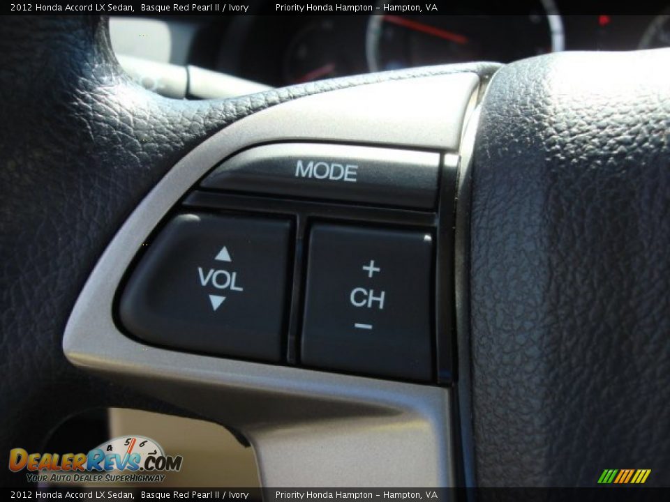 2012 Honda Accord LX Sedan Basque Red Pearl II / Ivory Photo #18