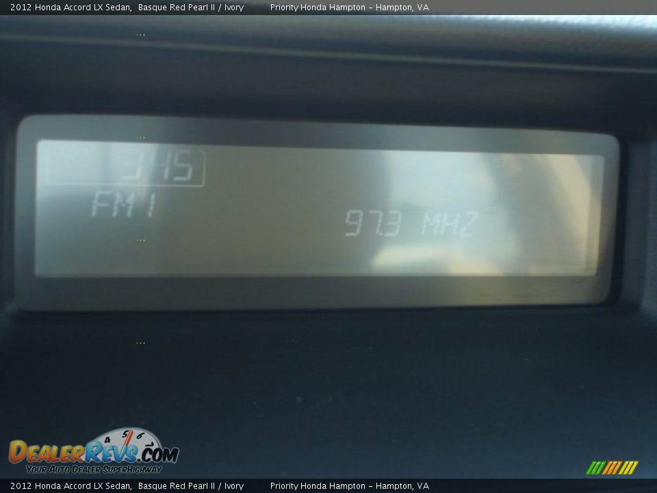 2012 Honda Accord LX Sedan Basque Red Pearl II / Ivory Photo #21