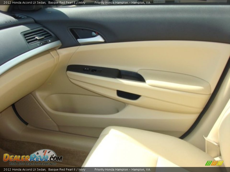 2012 Honda Accord LX Sedan Basque Red Pearl II / Ivory Photo #22