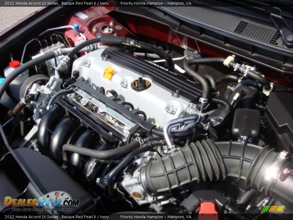 2012 Honda Accord LX Sedan Basque Red Pearl II / Ivory Photo #24